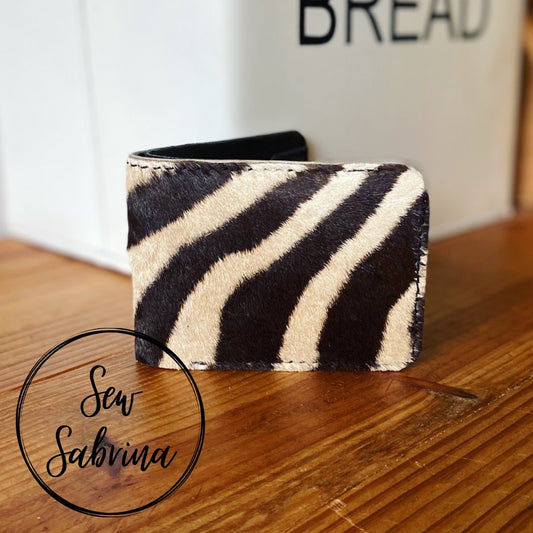 Zebra Hide Bifold Wallet